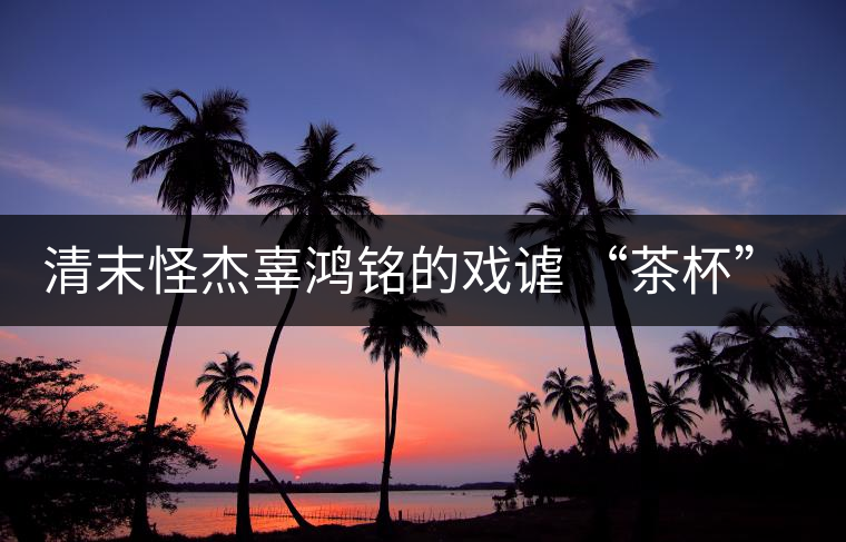 清末怪杰辜鴻銘的戲謔 “茶杯”與“茶壺” 清末怪杰辜鴻銘的戲謔 “茶杯”與“茶壺”