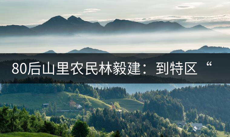 80后山里農(nóng)民林毅建:到特區(qū)“玩”電商賣茶 80后山里農(nóng)民林毅建:到特區(qū)“玩”電商賣茶