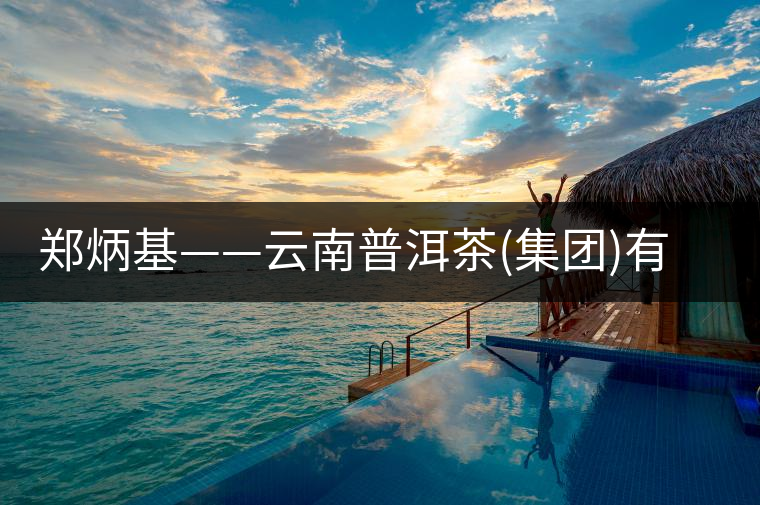 鄭炳基——云南普洱茶(集團(tuán))有限公司董事長