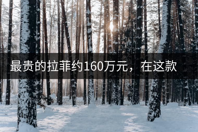 最貴的拉菲約160萬元，在這款普洱面前直接被秒成渣