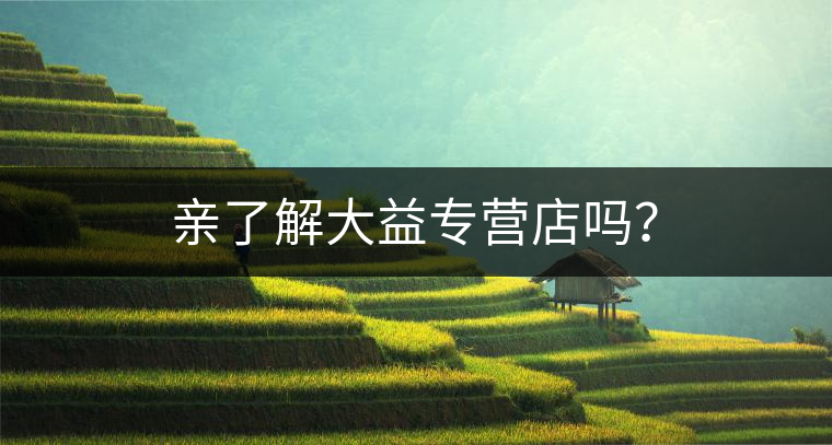 親了解大益專(zhuān)營(yíng)店嗎？