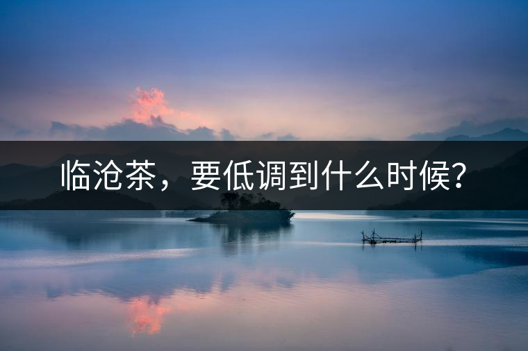 臨滄茶，要低調(diào)到什么時(shí)候？