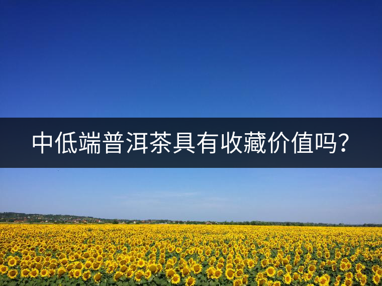 中低端普洱茶具有收藏價值嗎？