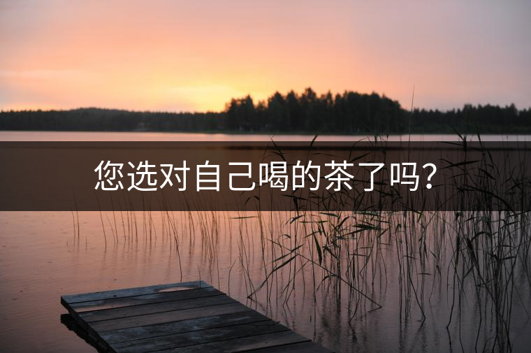 您選對自己喝的茶了嗎？