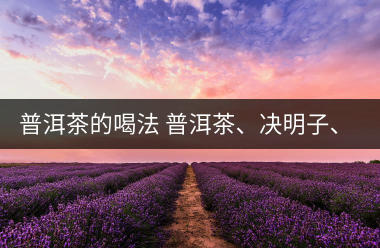 普洱茶的喝法 普洱茶、決明子、枸杞、可以一起喝嗎？