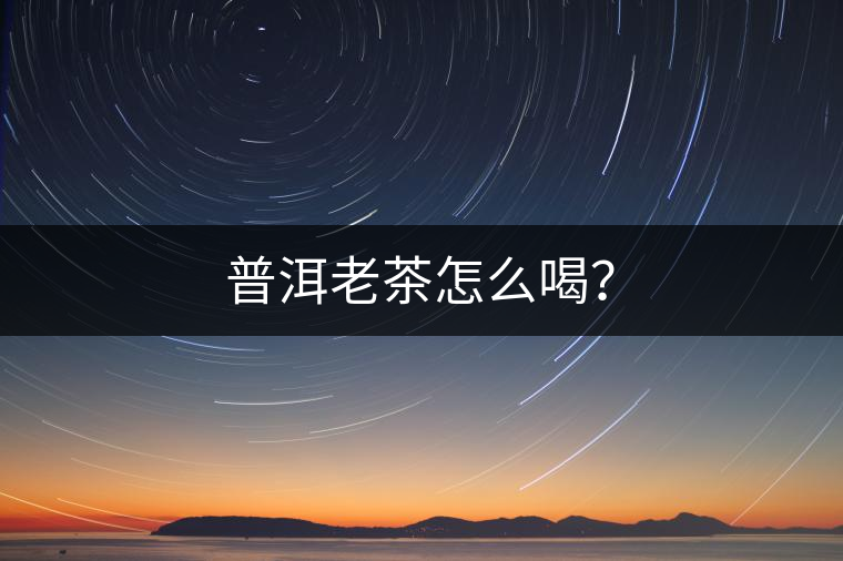 普洱老茶怎么喝？