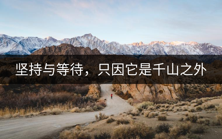 堅(jiān)持與等待，只因它是千山之外