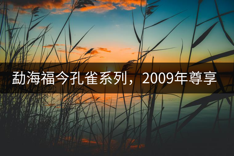 勐海福今孔雀系列，2009年尊享青餅