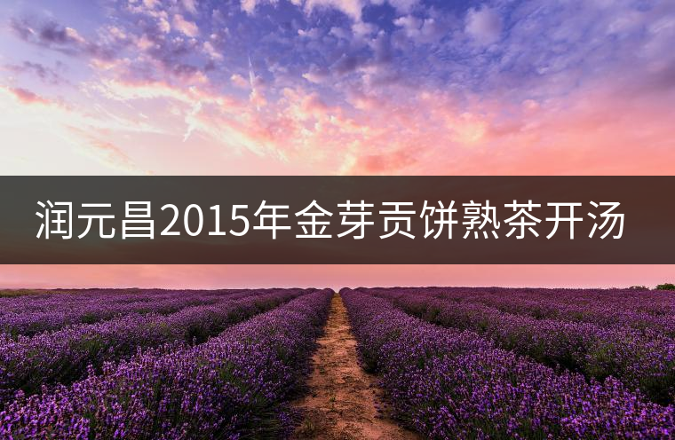 潤(rùn)元昌2015年金芽貢餅熟茶開(kāi)湯評(píng)測(cè)