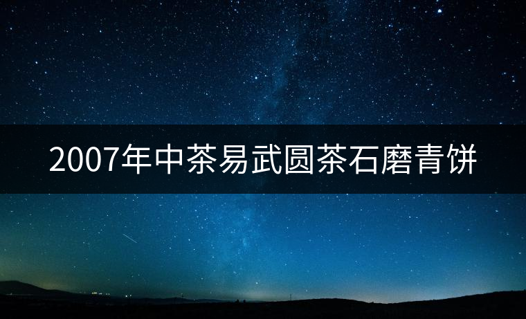 2007年中茶易武圓茶石磨青餅