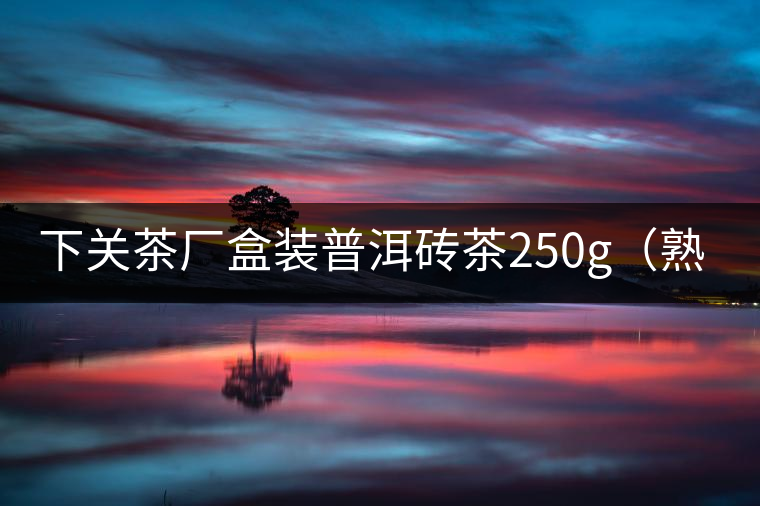 下關(guān)茶廠(chǎng)盒裝普洱磚茶250g(熟茶) 下關(guān)茶廠(chǎng)盒裝普洱磚茶250g(熟茶)