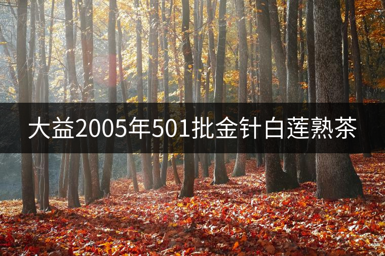 大益2005年501批金針白蓮熟茶