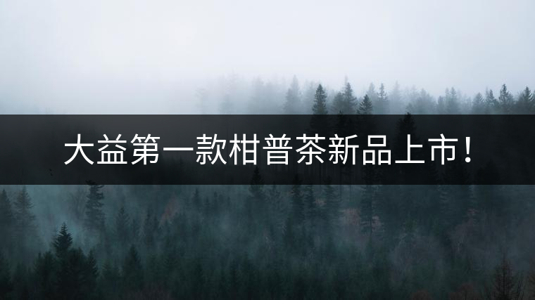 大益第一款柑普茶新品上市！