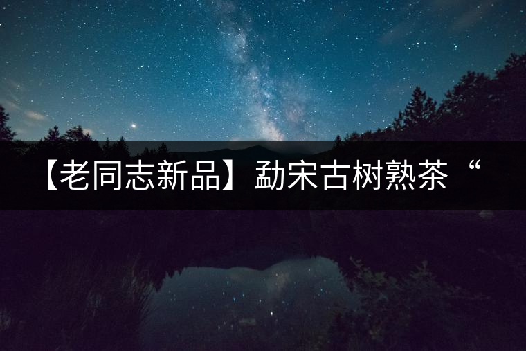 【老同志新品】勐宋古樹熟茶“ 夏雨”— 飲茶伴夏，只為您！