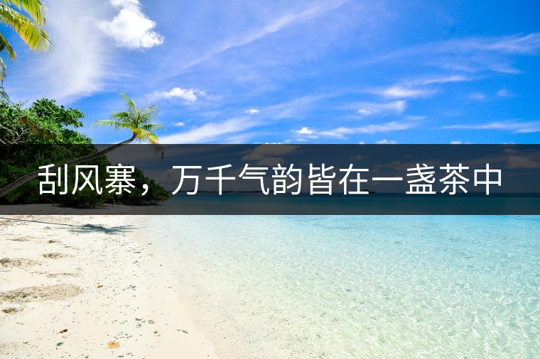 刮風寨，萬千氣韻皆在一盞茶中