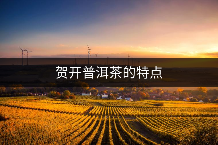賀開(kāi)普洱茶的特點(diǎn) 賀開(kāi)普洱茶的特點(diǎn)