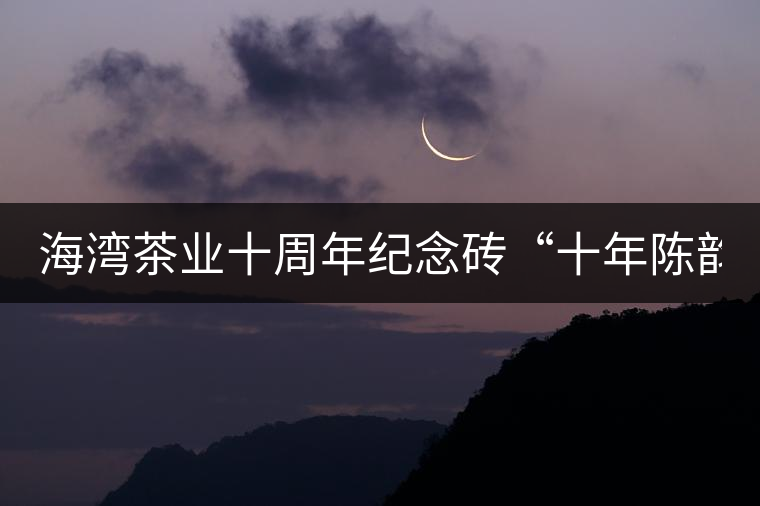 海灣茶業(yè)十周年紀(jì)念磚“十年陳韻”品鑒！