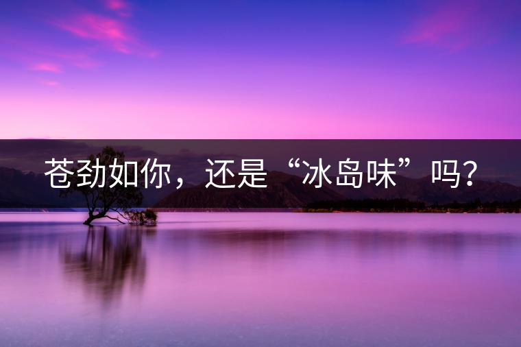 蒼勁如你，還是“冰島味”嗎？