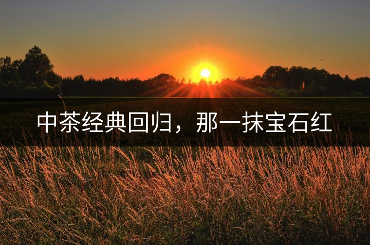 中茶經(jīng)典回歸，那一抹寶石紅
