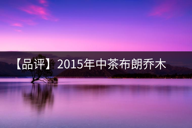 【品評(píng)】2015年中茶布朗喬木老樹(shù)茶 【品評(píng)】2015年中茶布朗喬木老樹(shù)茶