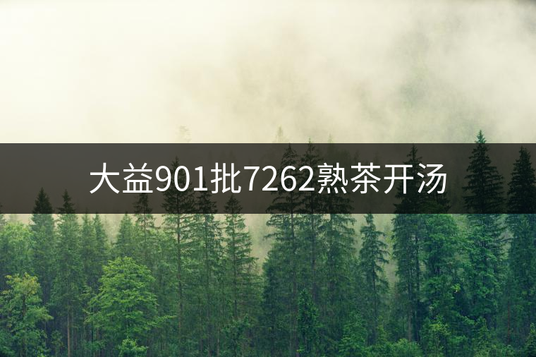 大益901批7262熟茶開(kāi)湯
