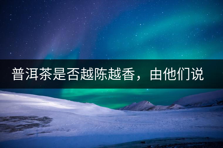 普洱茶是否越陳越香，由他們說(shuō)了算