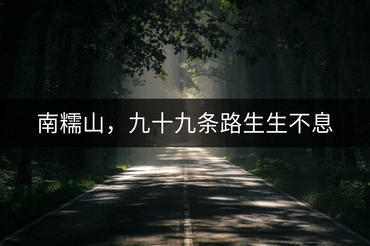 南糯山，九十九條路生生不息