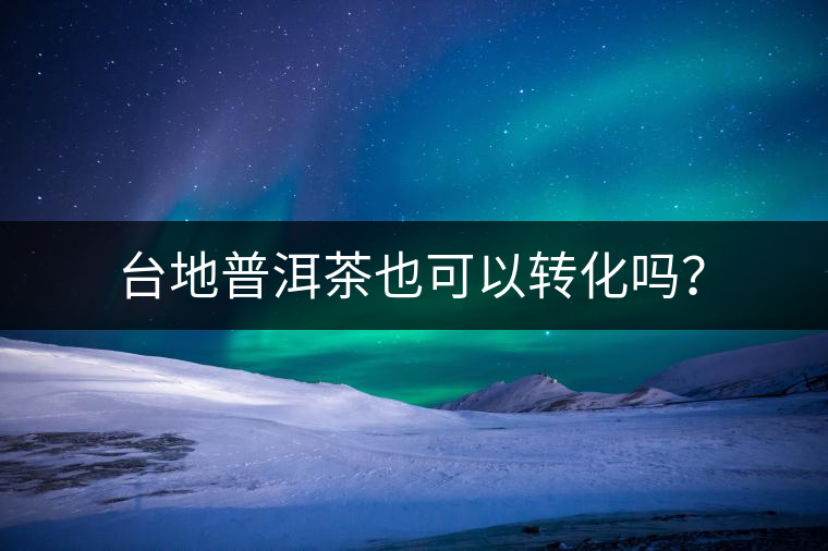 臺地普洱茶也可以轉(zhuǎn)化嗎？