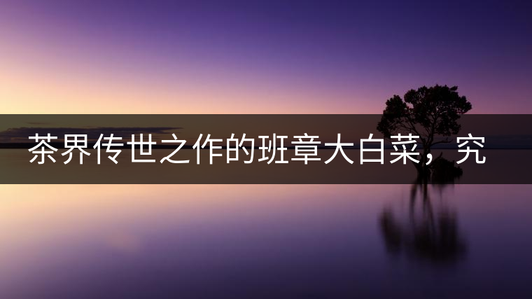 茶界傳世之作的班章大白菜，究竟有什么大來頭？