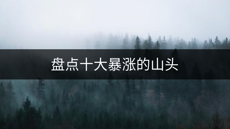 盤點十大暴漲的山頭 盤點十大暴漲的山頭