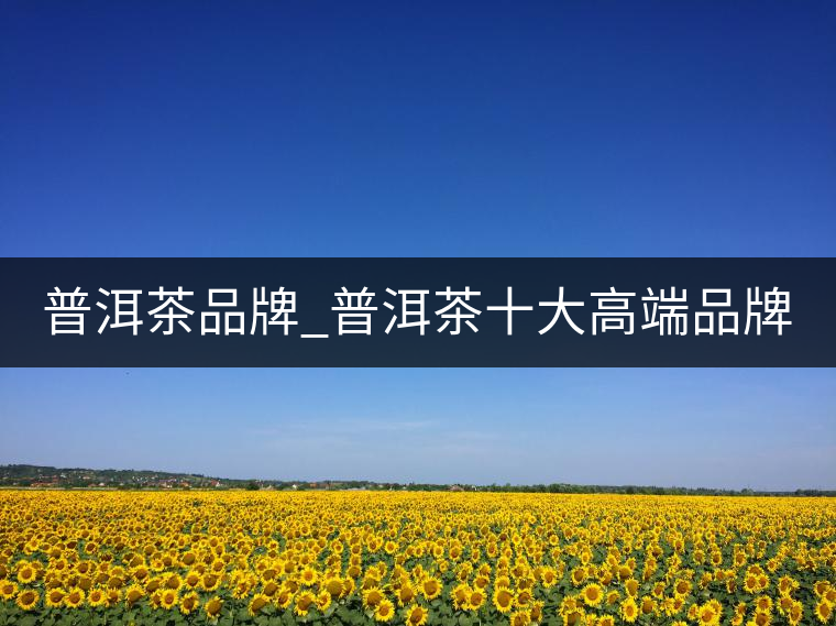 普洱茶品牌_普洱茶十大高端品牌_哪個(gè)牌子好？