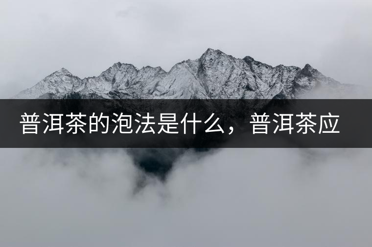 普洱茶的泡法是什么，普洱茶應(yīng)該怎么泡？