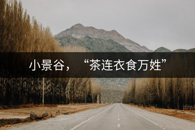 小景谷，“茶連衣食萬姓”