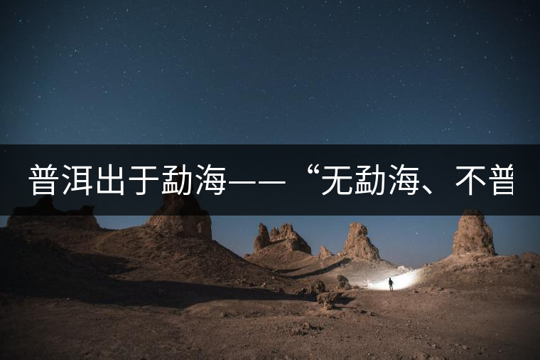 普洱出于勐?！盁o勐海、不普洱”