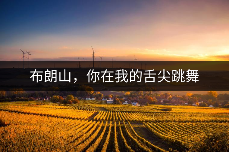 布朗山，你在我的舌尖跳舞