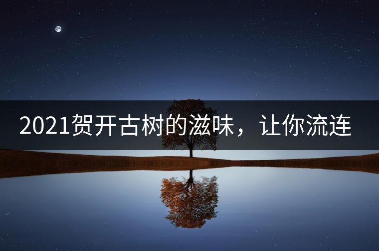 2021賀開古樹的滋味，讓你流連忘返