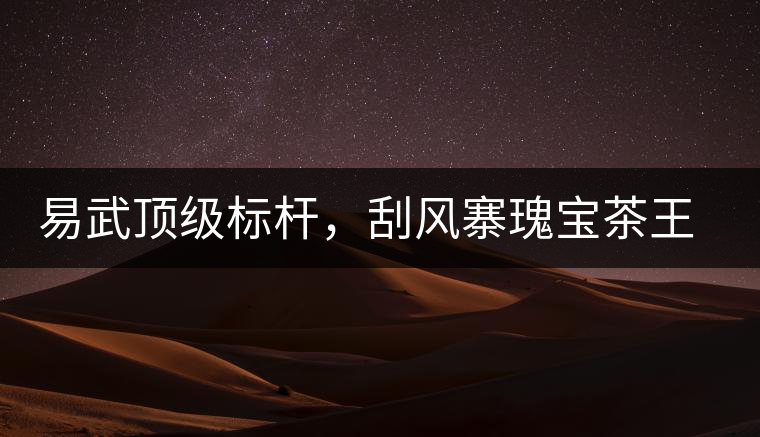 易武頂級(jí)標(biāo)桿，刮風(fēng)寨瑰寶茶王樹(shù)古樹(shù)茶