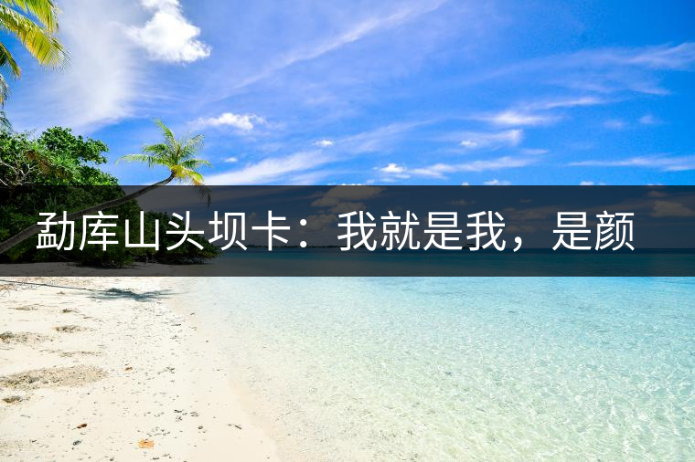 勐庫山頭壩卡：我就是我，是顏色不一樣的煙火