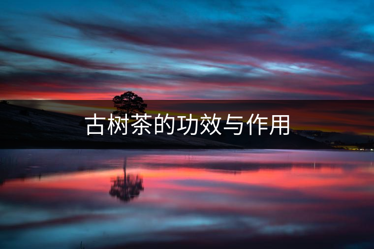 古樹(shù)茶的功效與作用