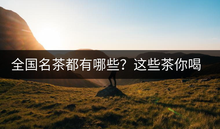 全國名茶都有哪些？這些茶你喝過嗎