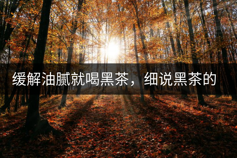 緩解油膩就喝黑茶，細(xì)說(shuō)黑茶的功效和好處