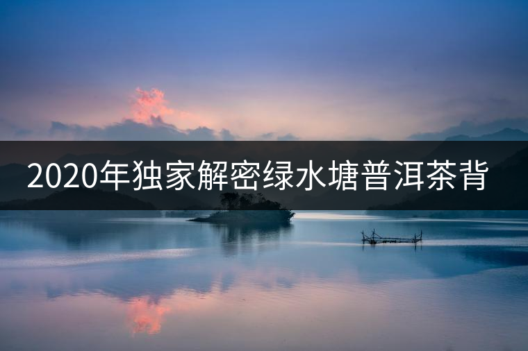 2020年獨(dú)家解密綠水塘普洱茶背后的真相-易武中聘號 2020年獨(dú)家解密綠水塘普洱茶背后的真相-易武中聘號