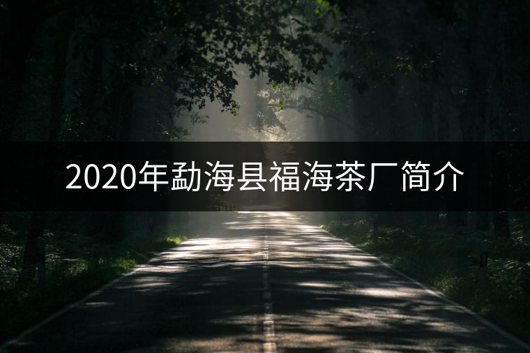 2020年勐??h福海茶廠簡介 2020年勐??h福海茶廠簡介