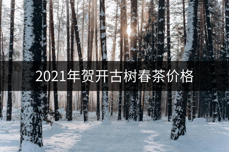 2021年賀開古樹春茶價格 2021年賀開古樹春茶價格