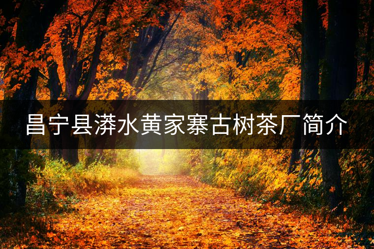 昌寧縣漭水黃家寨古樹(shù)茶廠(chǎng)簡(jiǎn)介