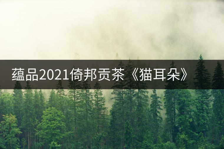 蘊(yùn)品2021倚邦貢茶《貓耳朵》古樹(shù)普洱茶生茶好喝嗎？