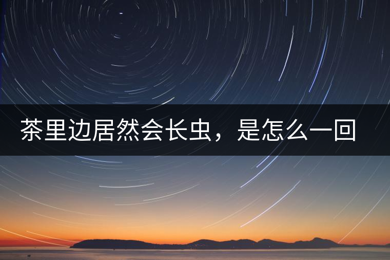 茶里邊居然會(huì)長蟲，是怎么一回事呢？