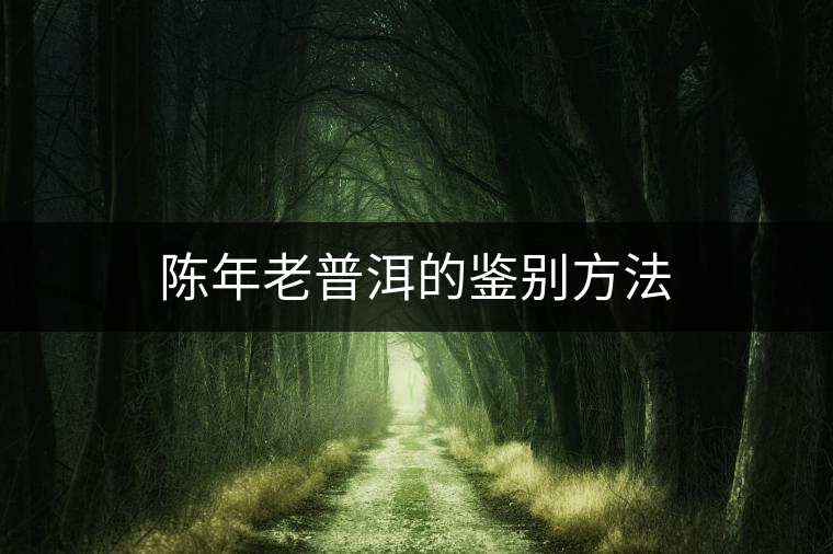 陳年老普洱的鑒別方法 陳年老普洱的鑒別方法