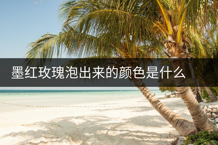 墨紅玫瑰泡出來(lái)的顏色是什么  可以天天喝嗎