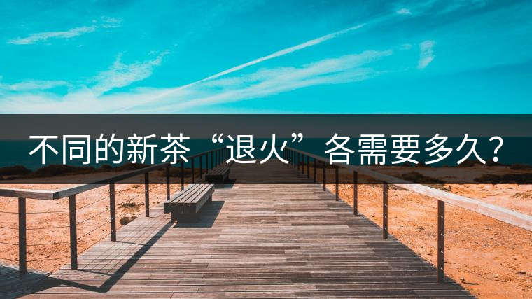 不同的新茶“退火”各需要多久？